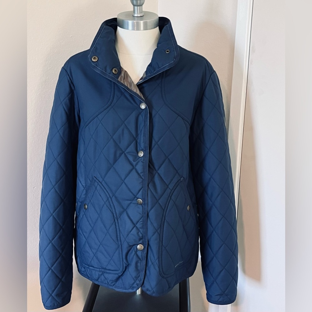 EUC Eddie Bauer Blue Quilted Sport-shop Jacket